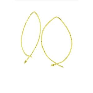 Adorina NEW 14k Gold Plated Wire Threader Earrings
